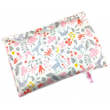 Pink Secret Forest Cotton Minky Short Husk Pillow