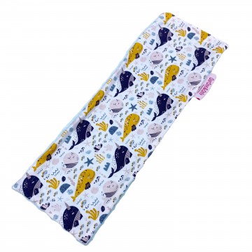 Narwhal's World Cotton Minky Long Pillow Case