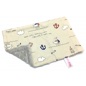 Sailing Cotton Minky Short Pillow Case