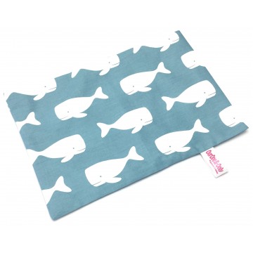 Blue Whale Full Cotton Short Pillow Case