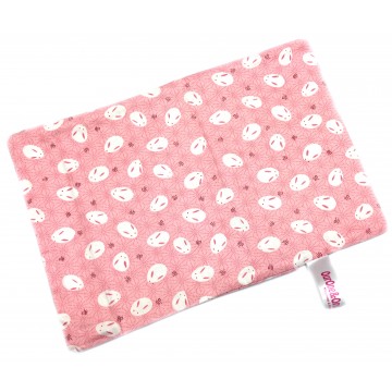 Pink  Japanese Rabbit Full Cotton Short Pillow Case