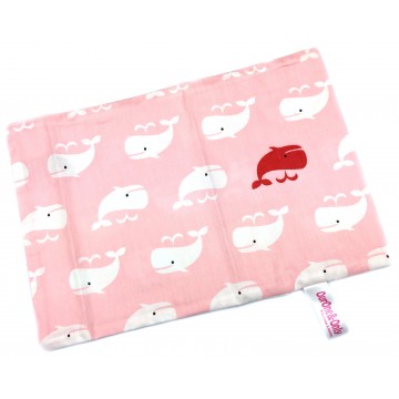 Pinky Whale Full Cotton Short Pillow Case