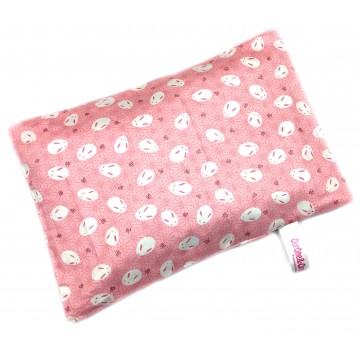 Pink Japanese Rabbit Full Cotton Short Husk Pillow