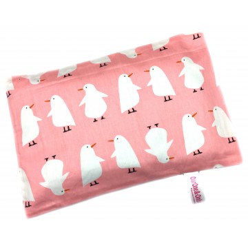 Pink Penguin Full Cotton Short Husk Pillow