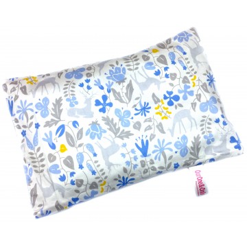 Blue Secret Forest Cotton Short Husk Pillow
